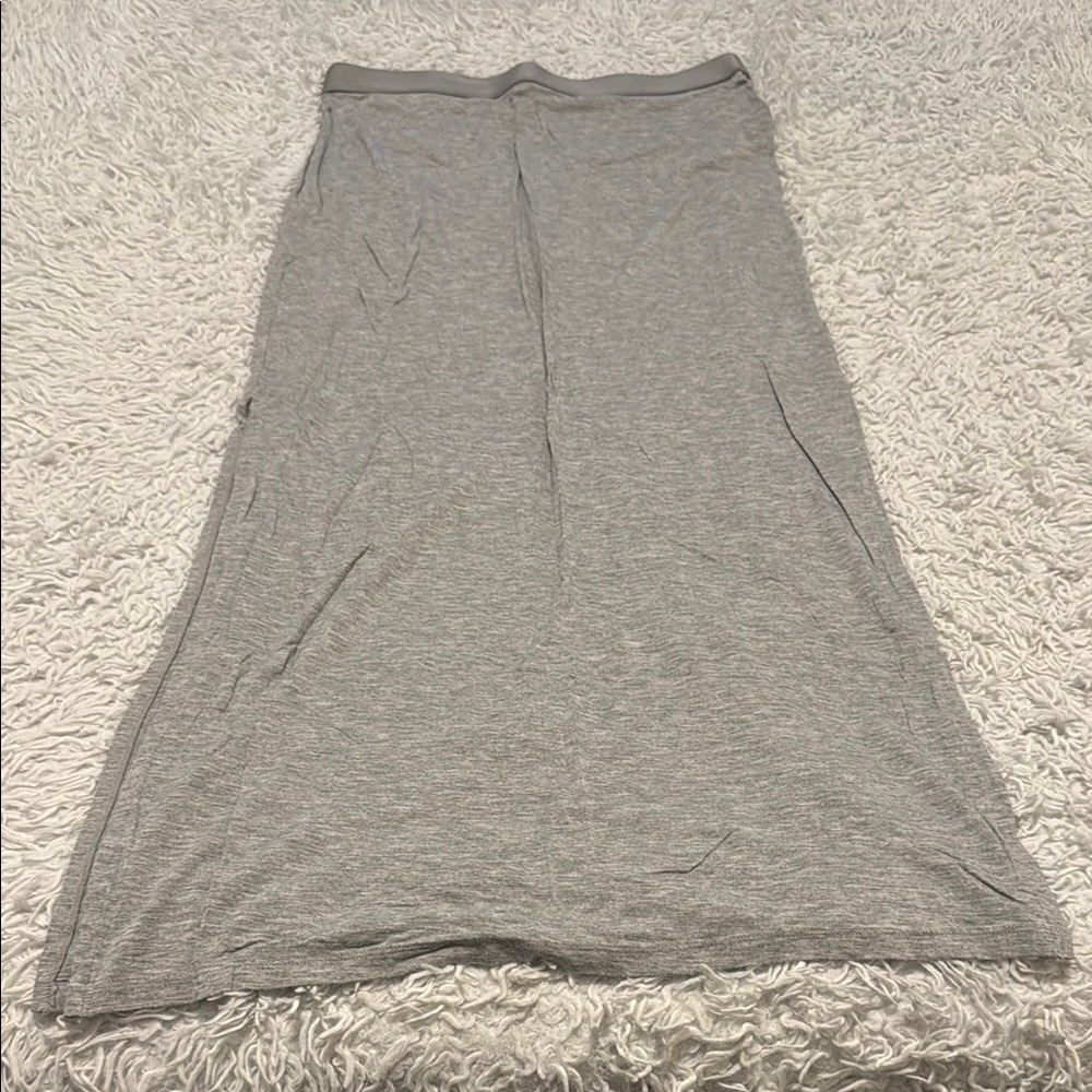 H&M Basics Gray Maxi Skirt